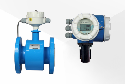 front of inline thermal mass flow meter BE-5000-GR