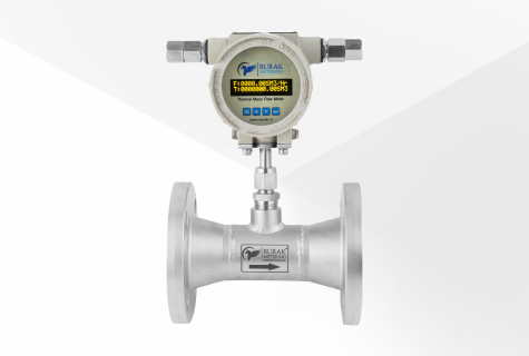 front of inline thermal mass flow meter BT-3000-G