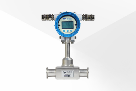 front image of Vortex flow meter with triclover connection BX-6000-EBT-3000-V