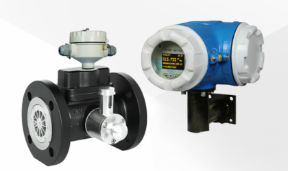 Turbine gas meter with EVC