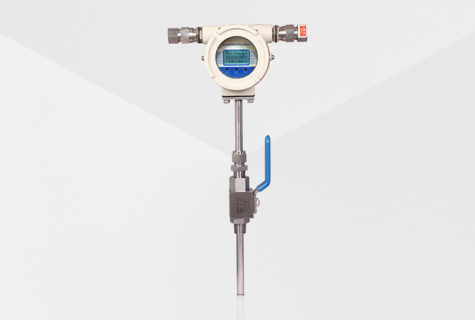 front of insertion thermal mass flow meter BT-3020-X