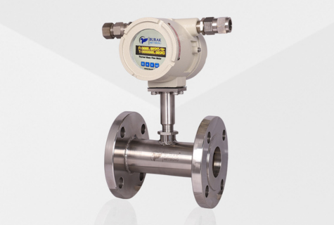 front of inline thermal mass flow meter BT-3000-G